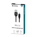 Miniatyrbilde 2 av 2: USB-A til Lightning-kabel 1m Sort