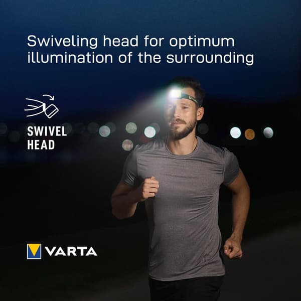 Udendørs Sports Ultralet H30R pandelampe 300 lm Hvid