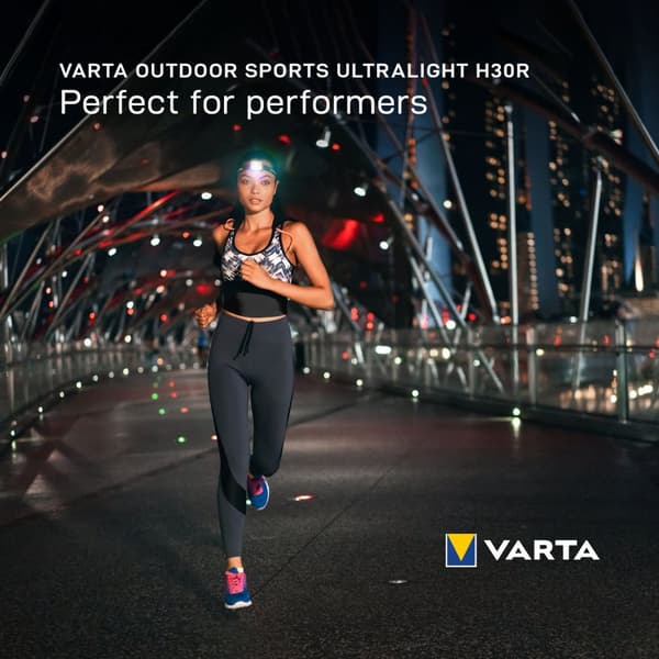 Udendørs Sports Ultralet H30R pandelampe 300 lm Hvid