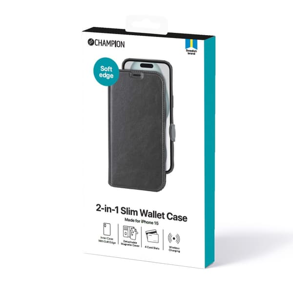 2-i-1 slank lommebok iPhone 15