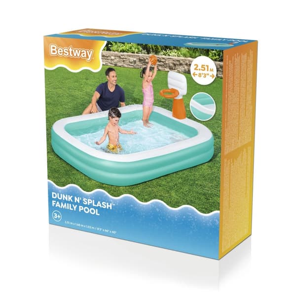 Familiebasseng Dunk n Splash 251 x 168 x 102cm