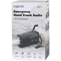 Miniatyrbilde 2 av 8: Sveiv radio med lommelykt og solcelle Sort