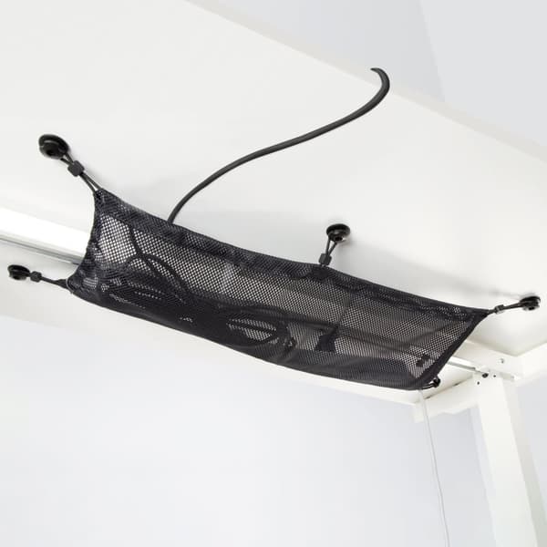 Kabelnet til skrivebord 69x34 cm Sort
