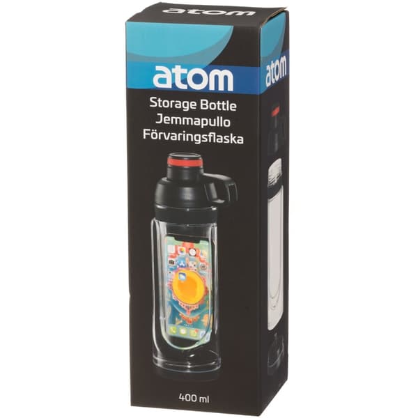 Vannflaske med oppbevaring 400 ml