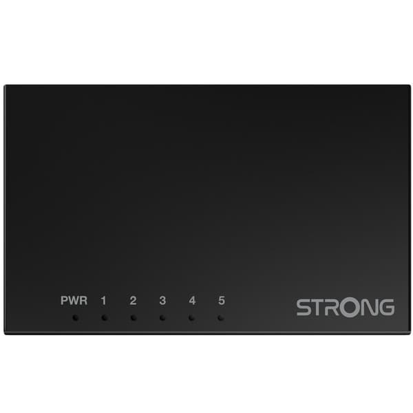 5-porttinen Gigabit-kytkin, metalli musta