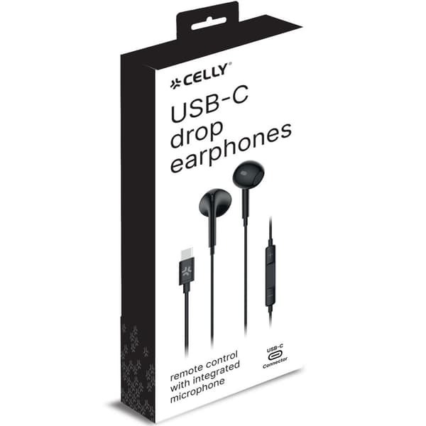 UP1300 Stereokuuloke Drop USB-C Musta