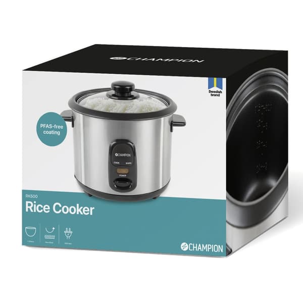Riskoker Keramikk 1,5L 500W RK500 Rustfri