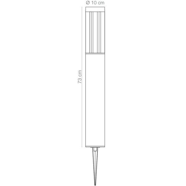 Helix Pullert 73cm 560lm 3000K 8W Antracit