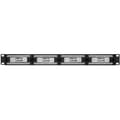Miniatyrbilde 3 av 7: Patchpanel 24-porter Cat6 for 19" rack U1 Black