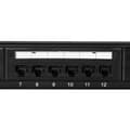 Miniatyrbilde 4 av 7: Patchpanel 24-porter Cat6 for 19" rack U1 Black