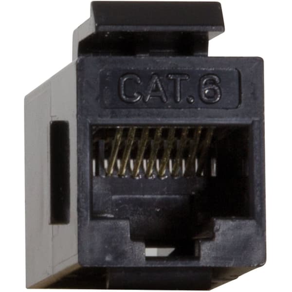 Keystone-skarvdon Cat6 UTP 2xRJ45 Svart