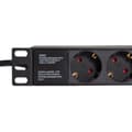 Miniatyrbilde 3 av 6: 9-veis grenkontakt for 19" stativ U1 Sort