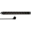 Miniatyrbilde 1 av 6: 9-veis grenkontakt for 19" stativ U1 Sort