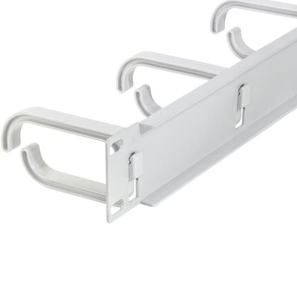 10" kabelpanel med 3 beslag U1 Grå