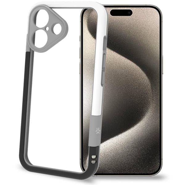 Bumper iPhone 16 Sort/Hvid
