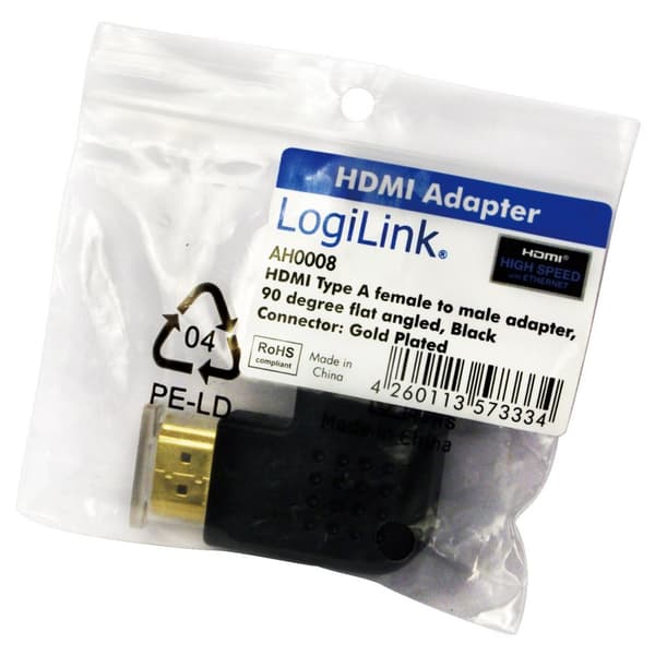 HDMI-vinkeladapter Ha-Ho 90° 4K/30Hz