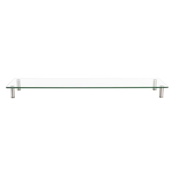 Monitorställ i glas/metall 1 m