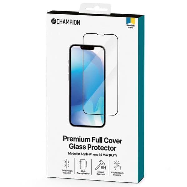 Skjermbeskytter iPhone 13 Pro Max/14 Plus Sort