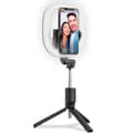 Miniatyrbilde 4 av 6: CLICKRINGBT Ringlys med stativ/selfiestang