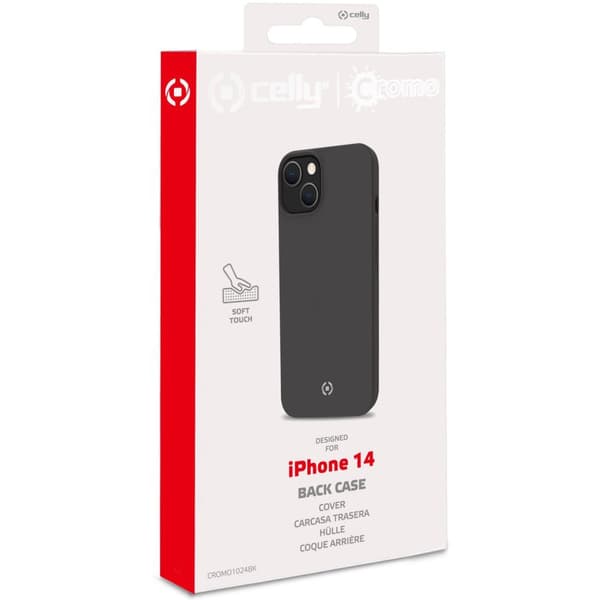 Cromo Soft gummideksel iPhone 14 Black