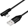 Miniatyrbillede 1 af 6: Vinklet USB-C kabel USB 2.0 Max 15W 0,3m