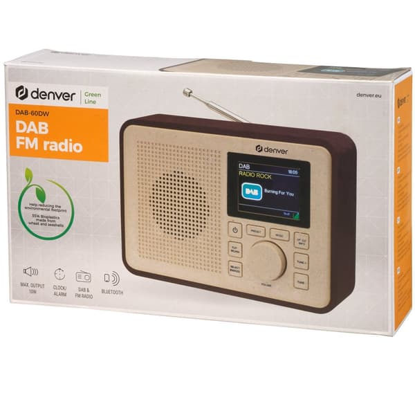 DAB+&FM-Radio Delvis lavet af Bioplast