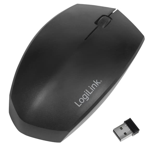 Trådløs mus Bluetooth + 2,4GHz Sort