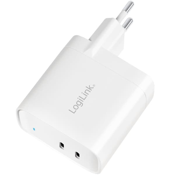 USB oplader 2 x USB-C PD 40W GaN
