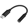 Miniatyrbild 1 av 6: USB-C 3,5mm-ljudadapter m DAC 13cm nylonkabel