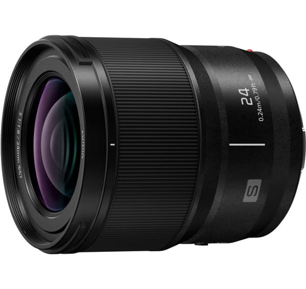 Panasonic Lumix S 24mm f/1.8 objektiv Sort