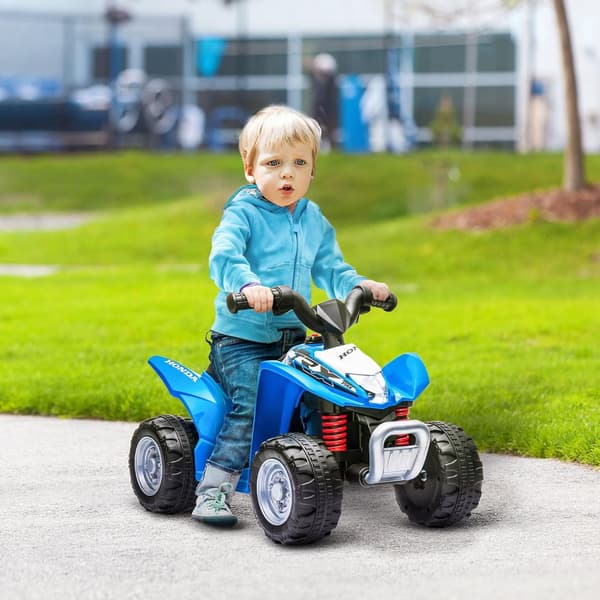 Elektrisk fyrhjuling Miniquad Elektrisk ATV för barn Fyrhjuling för barn med LED och horn Barnmotorcykel Barnfordon Elbil för barn från 18 månader Met