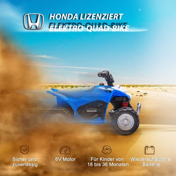 Elektrisk fyrhjuling Miniquad Elektrisk ATV för barn Fyrhjuling för barn med LED och horn Barnmotorcykel Barnfordon Elbil för barn från 18 månader Met
