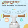 Miniatyrbilde 5 av 10: Balansesykkel for barn Balansesykkel fra 1 år Babysklisykkel med TPU-hjul Ingen skruer Gaver til gutter/jenter Småbarnsleke Brun + Hvit 56 x 27 x 39 c