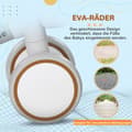 Miniatyrbilde 7 av 10: Balansesykkel for barn Balansesykkel fra 1 år Babysklisykkel med TPU-hjul Ingen skruer Gaver til gutter/jenter Småbarnsleke Brun + Hvit 56 x 27 x 39 c