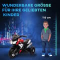 Miniatyrbild 8 av 10: Barnelmotorcykel barnmotorcykel 6V barnfordon elfordon med musik, strålkastare för barn 3-5 år plast metall svart + röd 3km/h
