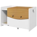 Miniatyrbillede 1 af 10: Katteskab til kattetoilet, kattetoiletskab med udtræksskab, affaldsopsamlingsmåtte, kattehus til indendørs, 78 x 50 x 51 cm, eg