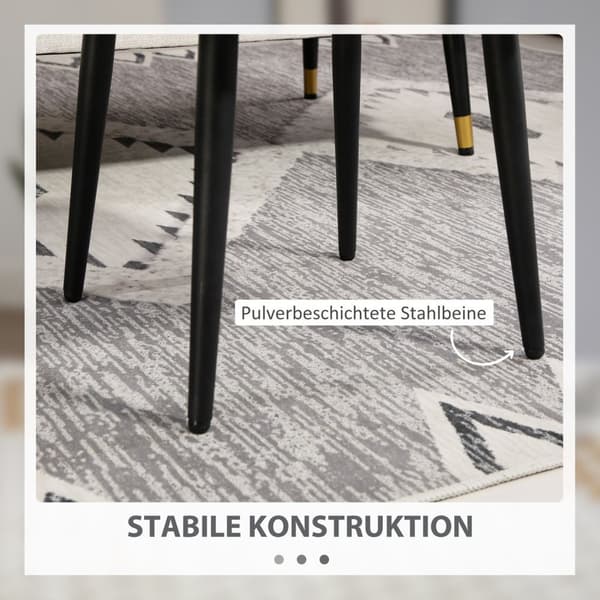 Fotskammel krakk Firkantet dressing krakk Fotstøtte med Cashmere Look Stålben til stue soverom lys grå
