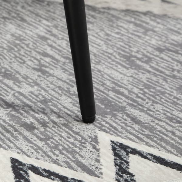 Fotskammel krakk Firkantet dressing krakk Fotstøtte med Cashmere Look Stålben til stue soverom lys grå