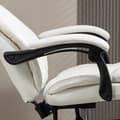 Miniatyrbilde 10 av 10: Kontorstol med massasjefunksjon, lederstol med fotstøtte, ergonomisk skrivebordsstol, krem