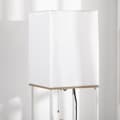 Miniatyrbillede 9 af 10: Gulvlampe E27 Sokkel 40W 3 rum Gulvlampe Lyspære Gulvlampe med stof Lampeskærm til Stue Soveværelse Hvid