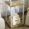 Miniatyrbillede 10 af 10: Gulvlampe E27 Sokkel 40W 3 rum Gulvlampe Lyspære Gulvlampe med stof Lampeskærm til Stue Soveværelse Hvid