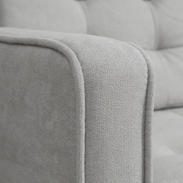 2-sits soffa, soffa med förvaringsutrymme, stoppad soffa, dubbelsoffa med sammetslook för vardagsrum, sovrum, 117x 62 x 78 cm