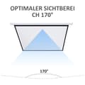 Miniatyrbillede 7 af 10: 4:3 projektorlærred Elektrisk 203 x 152 cm projektionslærred med fjernbetjening Filmskærm til hjemmebiograf og præsentation Hvid