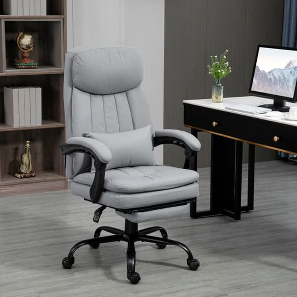 Hierontatyötuoli kallistustoiminnolla, ergonominen työtuoli, harmaa