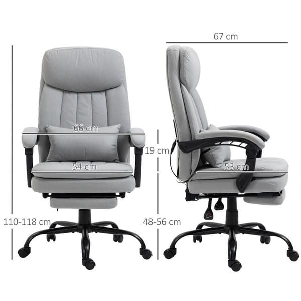 Hierontatyötuoli kallistustoiminnolla, ergonominen työtuoli, harmaa
