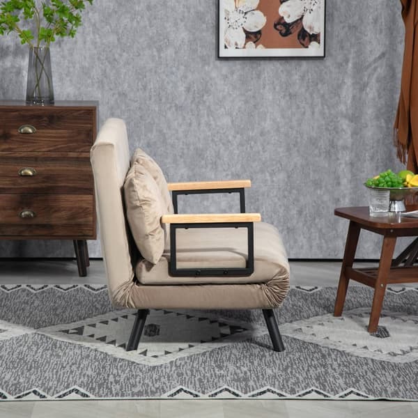 2-istuttava sohva nukkumistoiminnolla, 102x73x81cm, viiteen suuntaan säädettävä selkänoja, heittotyyny, liukumattomat jalat, samettinen look, vaaleanr