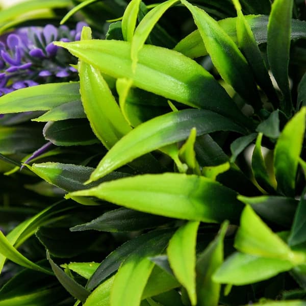Kunstige planter Sæt med 2, UV-resistent kunstig plante i urtepotte, 70 cm stueplante med lavendel til stuen, haven