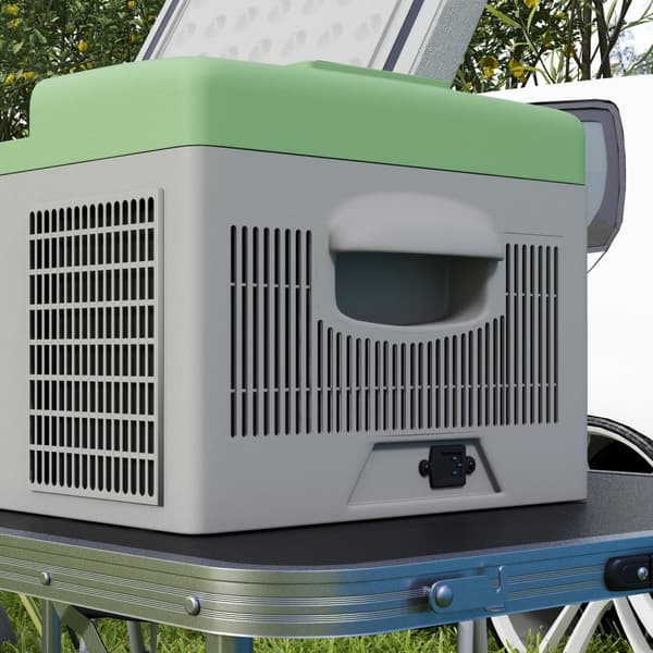 Kompressorijäähdytyslaatikko 16L, kylmälaatikko auton 12/24V DC & 100-240V AC, -20°C asti, kannettava pakastin MAX/ECO-tiloilla, minijääkaappi