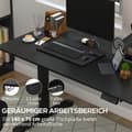 Miniatyrbild 8 av 10: Ståbord, elektriskt, med anti-kollision, överhettningsskydd, förvaringsmöjligheter, 140x70x72-116cm, spånskiva, svart