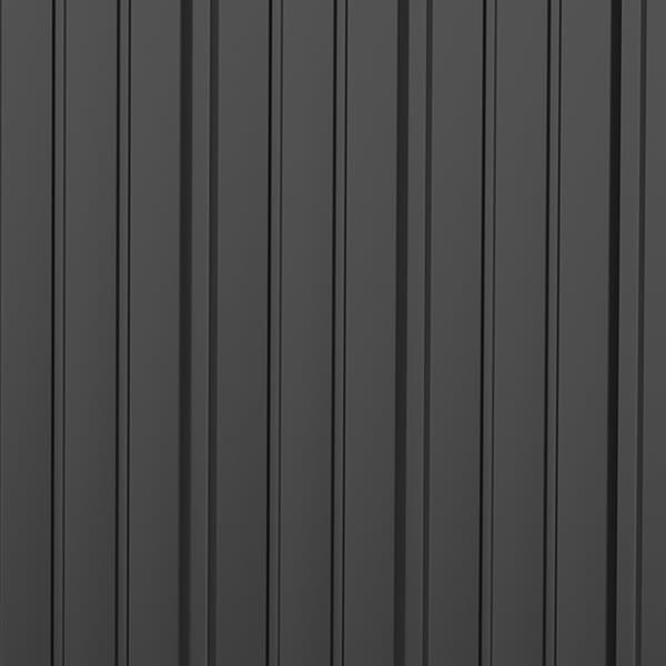 Verktygsbod 1,34 m² Låsbart trädgårdsskåp med tak av galvaniserat stål, 161,5x94,5x196cm, svart